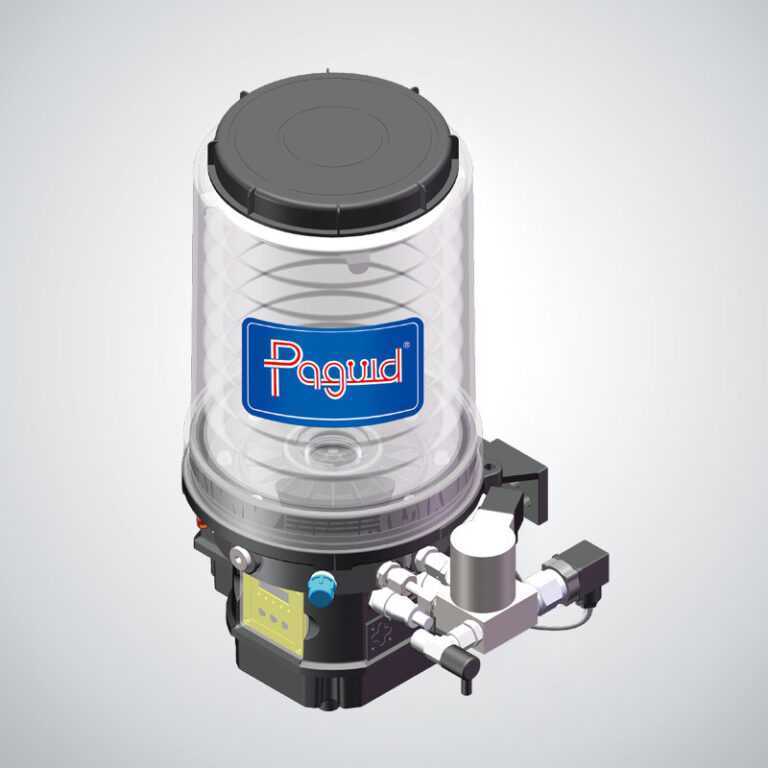 Compact electric grease dosing pump supplied by Hydraulic Squad