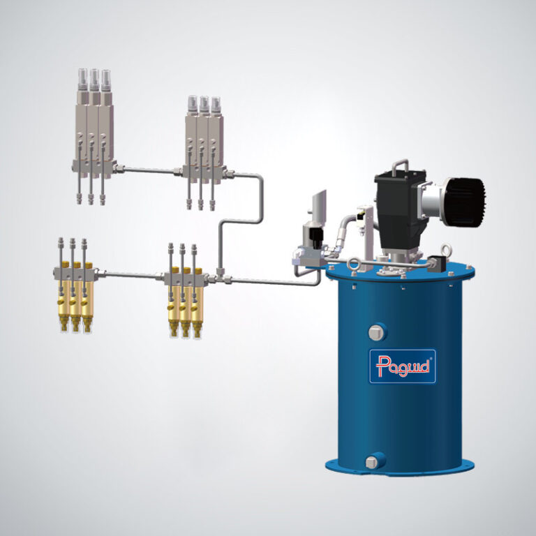 Drum pump lubrication system with injectors supplied by Hydraulic Squad