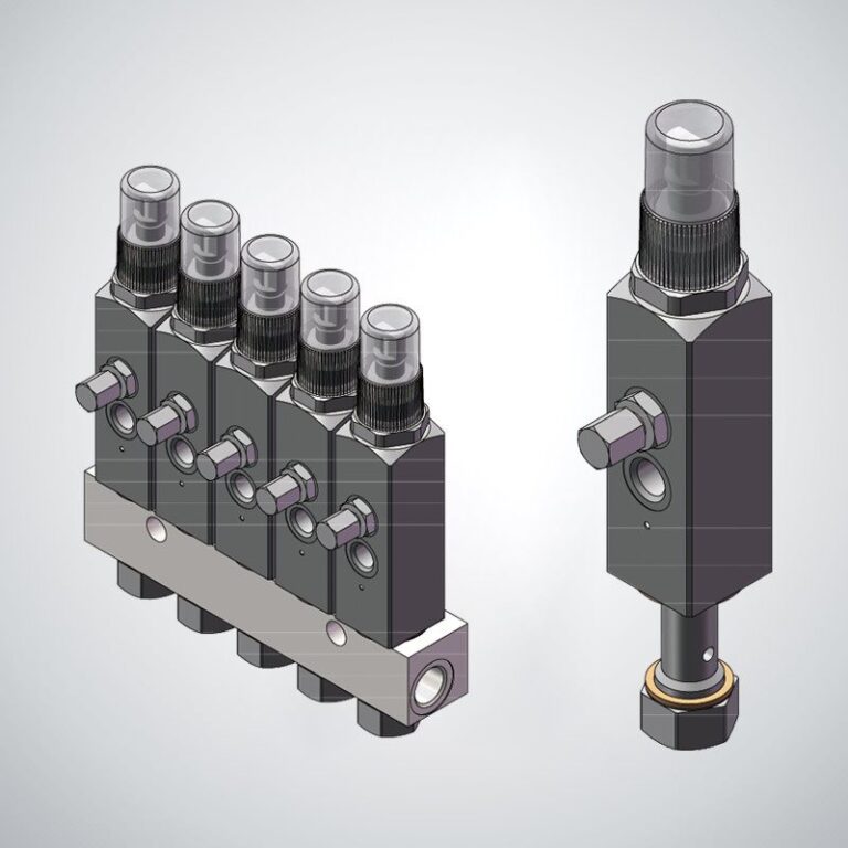 Lubrication injectors for centralised grease systems