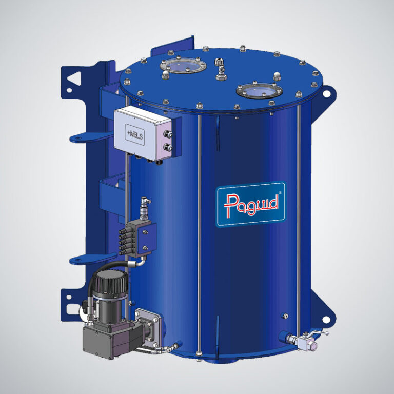 Large-reservoir centralised lubrication pump supplied by Hydraulic Squad