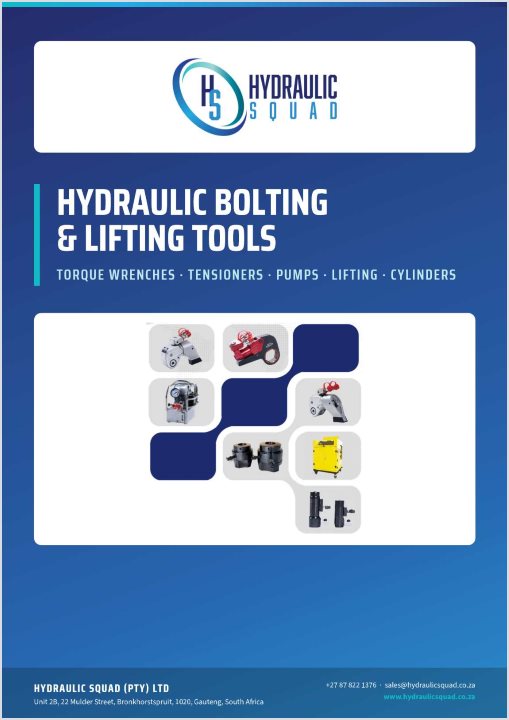 Cover of the Hydraulic Squad Hydraulic Bolting and Lifting Tools Catalogue