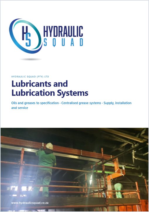 Cover of the Hydraulic Squad Lubricants and Lubrication Systems brochure